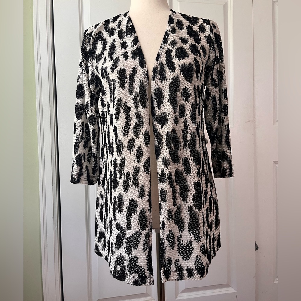 Chico’s open front cardigan jacket size 1.
